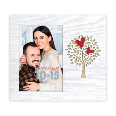 Zep Lucia Vertical Marco Fotos Madera  10x15 cm Blanco