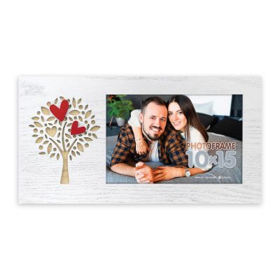 Zep Lucia Horizontal Marco Fotos Madera  10x15 cm Blanco