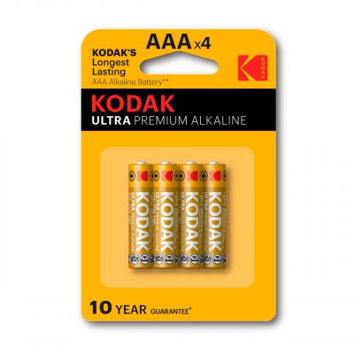 Kodak Ultra Premium Pila AAA/K3A, 1,5v, Pack 4 uds.