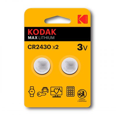 Kodak Max Pila CR2430, Pack 2 uds.