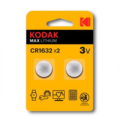 Kodak Max Pila CR1632, Pack 2 uds.