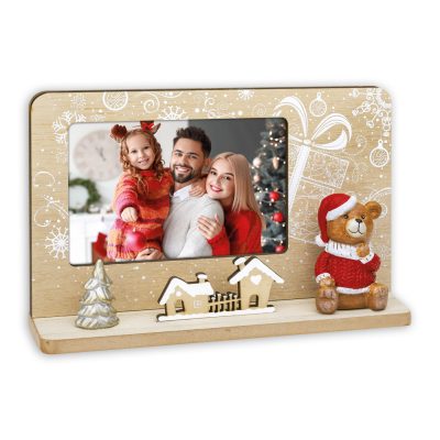 Zep Alpbach  Marco Fotos Madera 10x15 cm (23,5x5 h15) Natural Navidad
