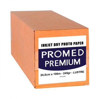 Promed Papel Inkjet Dry Premium 245 gr. 25,4x100m Lustre 1 Bobina