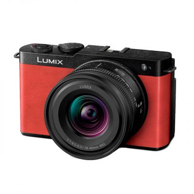 Panasonic Cámara Evil Lumix S9 + Objetivo 18-40mm Rojo
