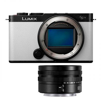 Panasonic Cámara Evil Lumix S9 + Objetivo 18-40mm Blanco