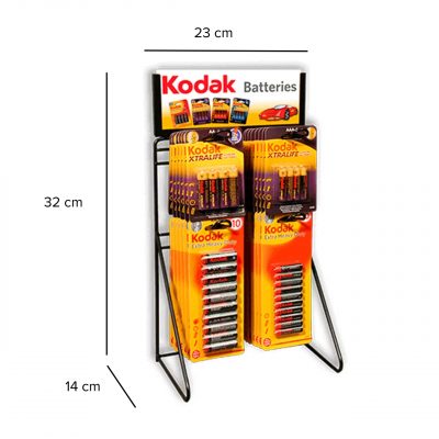 Kodak Publicidad Expositor Pilas 4 Ganchos