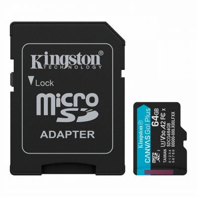 Kingston Tarjeta Memoria SDXC Micro  256Gb Canvas Go Plus 200 Mb/s C10 UHS-I U3 V30