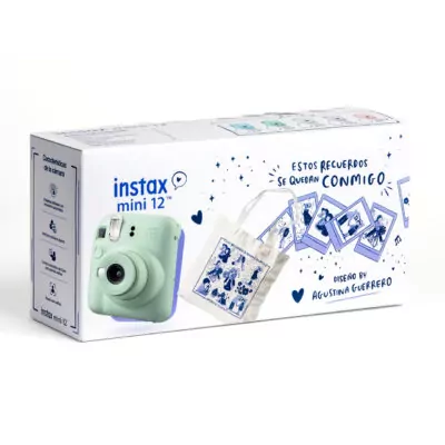 Fujifilm Instax Cámara Inst. MINI 12 Kit Navidad Mint Green