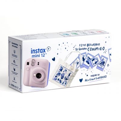 Fujifilm Instax Cámara Inst. MINI 12 Kit Navidad Lilac Purple