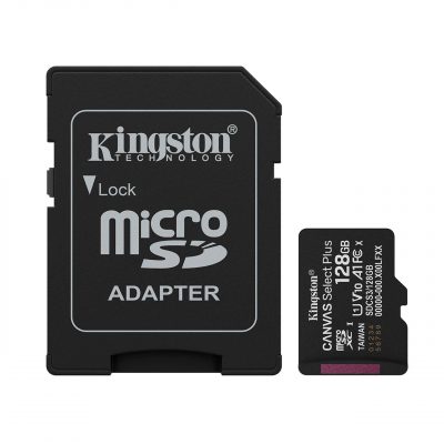Kingston Tarjeta Memoria SDXC Micro 128Gb Canvas Select Plus 150 Mb/s C10 UHS-I U1