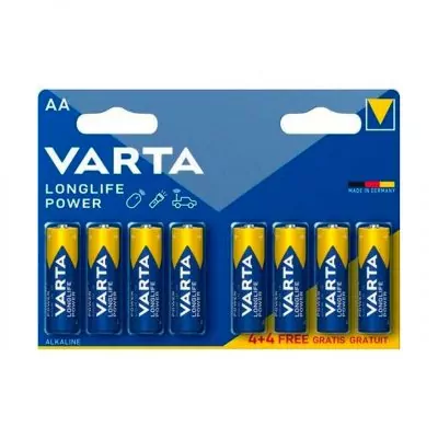 Varta Pila Alcalina Longlife Power LR6 AA Pack 4+4 u.