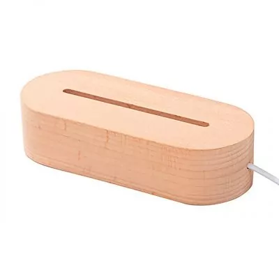 AP Base para lampara Ovalada Personalizable de madera