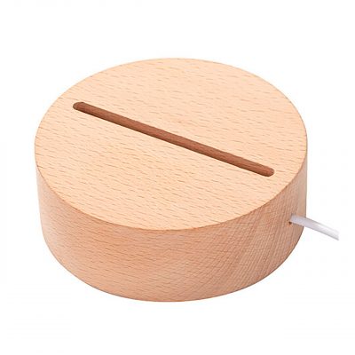 AP Base para lampara Redonda Personalizable de madera