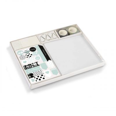 Hama Album Espiral Set Creativo 18x18 cm 32 páginas Blanco