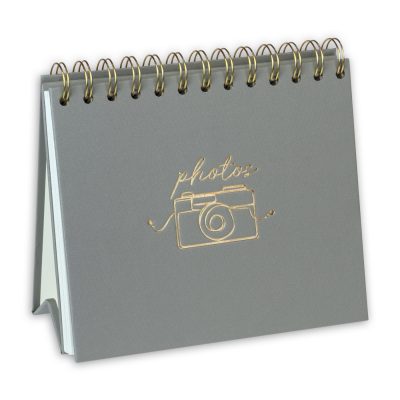Zep Oliver Álbum de Pegar 13x19 cm Espiral 20 hojas adhesivas Gris