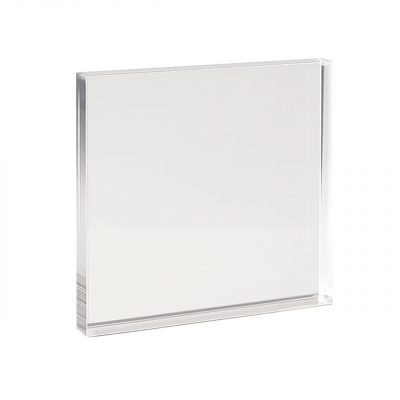 Placa Metacrilato  8mm medida 20x20 cm