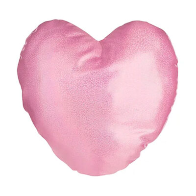 Ap Cojín Funda Personalizable 40X40 Corazón Con Purpurina, Rosa