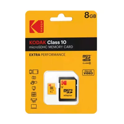Kodak Tarjeta Memoria SDHC Micro    8Gb 85 Mb/s C10 UHS-I U1 V10 Premium