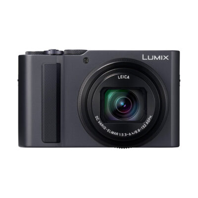 Cámara compacta Lumix DMC-TZ90 con lente Leica DC y enfoque automático rápido, ideal para fotos de viaje.