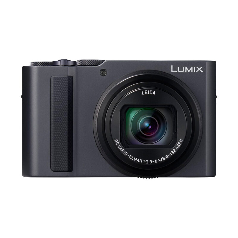 Cámara compacta Lumix DMC-TZ90 con lente Leica DC y enfoque automático rápido, ideal para fotos de viaje.