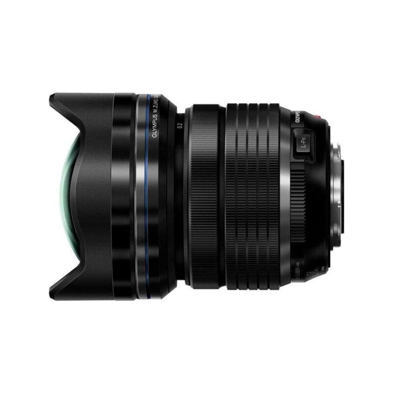 oly404196-1-a4e Lente gran angular Olympus M.Zuiko 7-14mm f/2.8 con tapa, diseño compacto y aspecto profesional para fotografía.