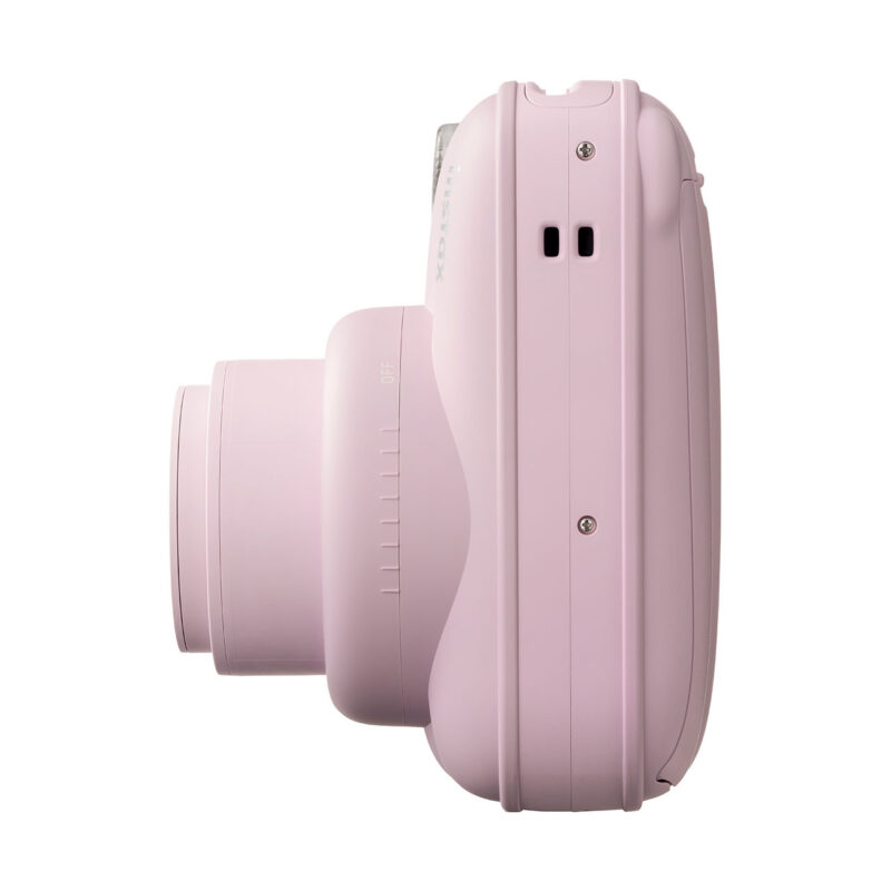 fuj170371-4-72d Cámara instantánea Fujifilm Instax mini 11, diseño compacto en color rosa, con lente retráctil y controles sencillos.