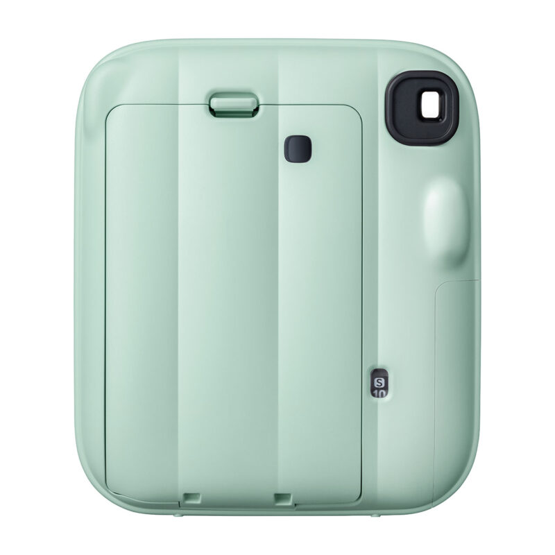 fuj170372-5-4f5 Cámara instantánea Fujifilm Instax Mini Link, color verde menta, diseño compacto y elegante.
