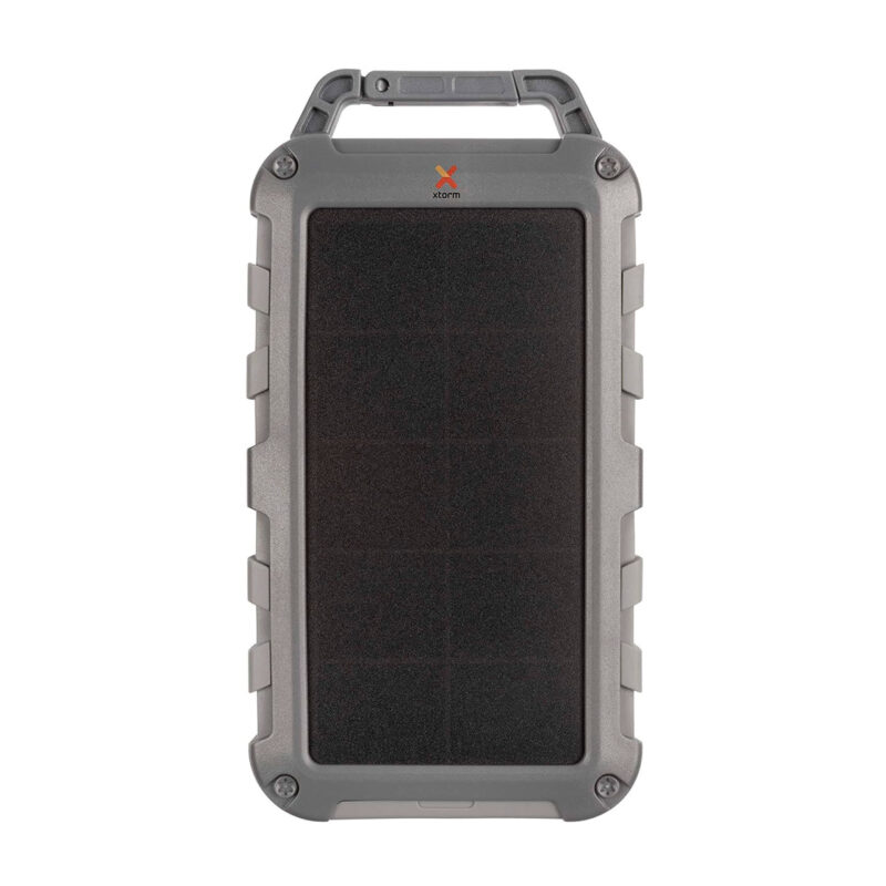 Xtreme portable solar charger with robust design and integrated solar panels for outdoor charging.
