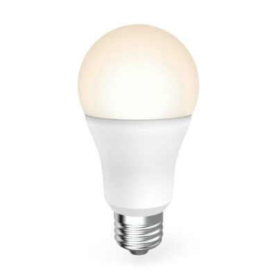 Warm light LED bulb with E27 base, ideal for efficient and ecological domestic lighting.