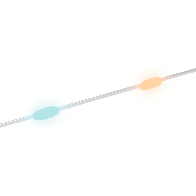 HAM600003-2-B47 LED light cable with blue and orange lights, ideal for decoration and professional photography. Lighting accessories.