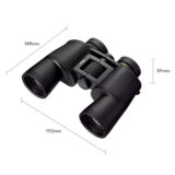 Binoculares Nikon Action, diseño compacto, medidas 149mm x 59mm, ideal para observación de la naturaleza.