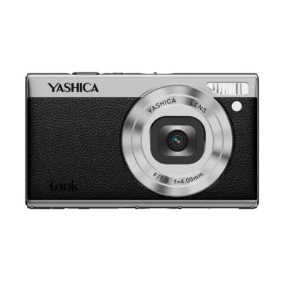 Yashica Tank camera with f/1.8 lens and modern design, ideal for compact photography.