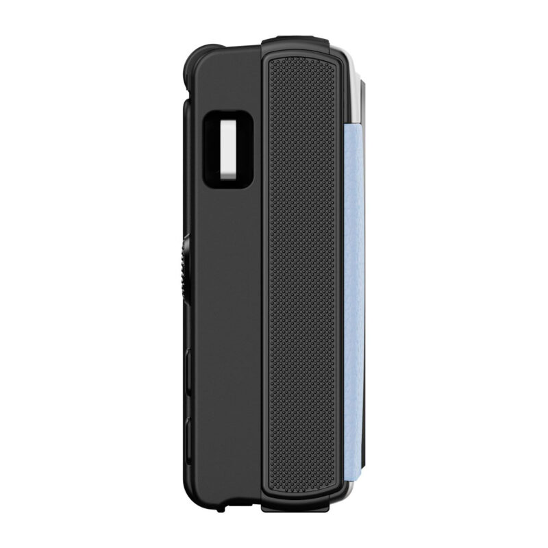 yas100013-3-c0a Funda protectora para teléfono, negra, diseño ergonómico y textura antideslizante, compatible con dispositivos modernos.