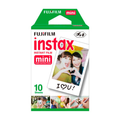 Fujifilm Instax Mini Photo Paper, Credit Card Size, Pack of 10 Sheets for Instant Photos.