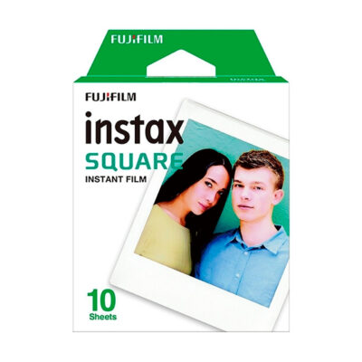 Filme instantáneo Fujifilm Instax Square, paquete de 10 hojas para cámaras instantáneas. Ideal para fotos cuadradas.