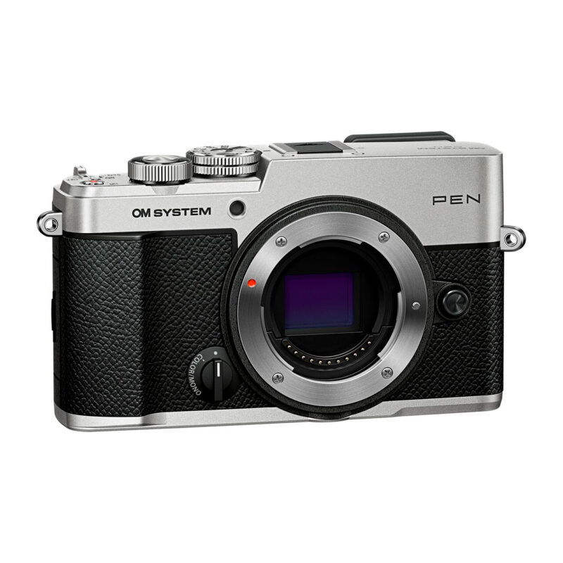 oly400631-1-f53 Cámara OM System PEN con diseño compacto, sensor de imagen y controles manuales. Ideal para fotografía mirrorless.
