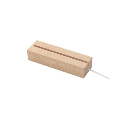 App720034 Bb4 Soporte De Madera Con Ranuras Para Cable, Ideal Para Organizar Cables En Entornos De Trabajo Y Estudio.
