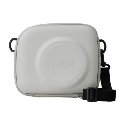 Funda Instax En Color Gris, Diseño Compacto Con Correa Ajustable, Ideal Para Cámaras Instantáneas.