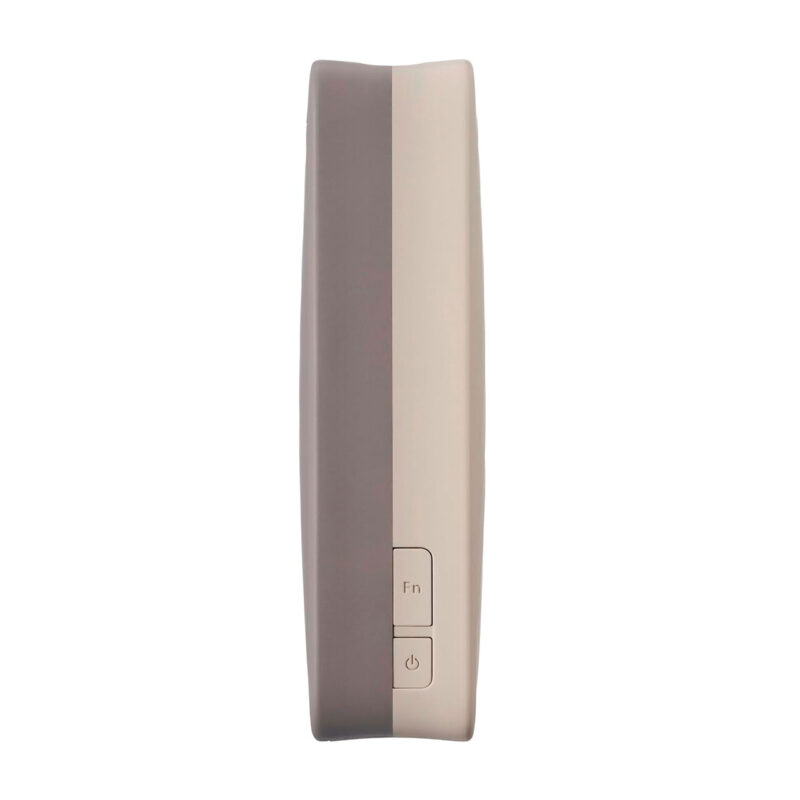 fuj170517-2-cbe Batería portátil de estilo moderno con botón de encendido y tecla Fn, ideal para dispositivos tecnológicos.