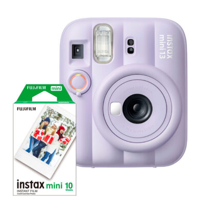 Cámara Instantánea Fujifilm Instax Mini 13 En Color Púrpura Con Película Instax Mini De 10 Fotos.