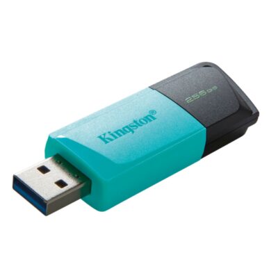 Pendrive Kingston De 256 Gb, Diseño Azul Y Negro, Usb 3.0, Transferencia Rápida De Datos.