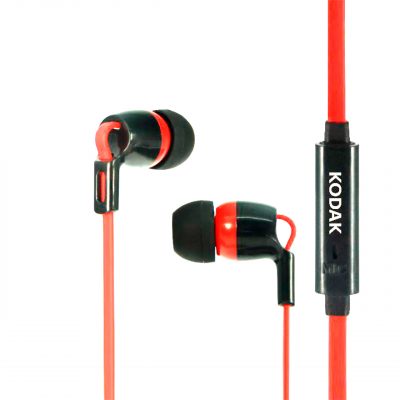 Kodak Auricular 150+ 20Hz-20kHz, cable 1.2 mts, 16 Ohm, Micrófono, Rojo
