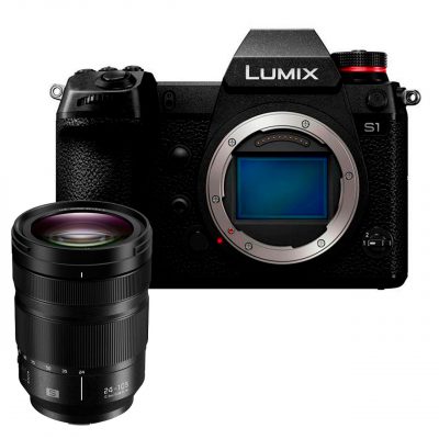 Panasonic Cámara Evil Lumix S1 + Objetivo 24-105mm f/4, Negra