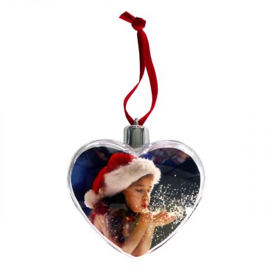 AP Foto Adorno Navidad Personalizable Corazón 84x72 mm